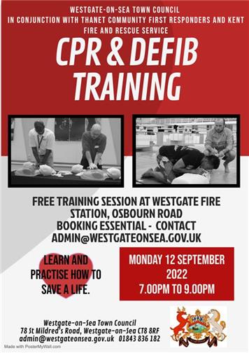  - FREE defibrillator training session