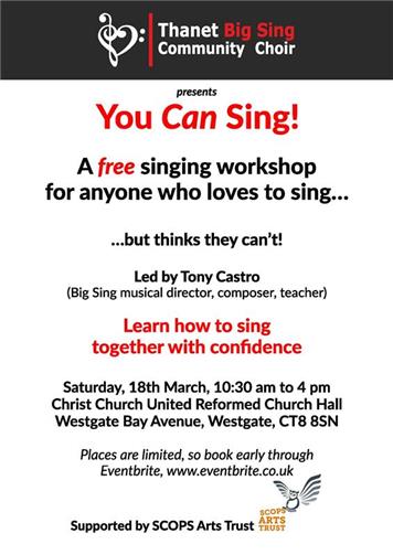  - Thanet Big Sing Community Choir - Free Singing Workshop
