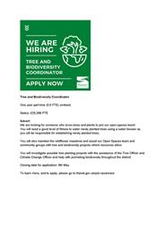 Tree & Biodiversity Coordinator