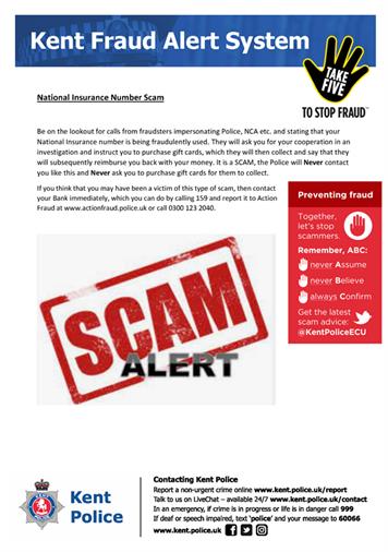  - Kent Fraud Alert System