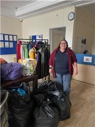 Donated Coats Collected by The Salvation Army
