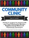 Community Clinic Wednesday 21 September